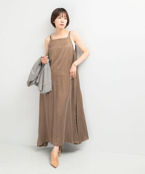 ワンピース クールタッチ2WAYキュプラ混キャミワンピース : ZOZOTOWN