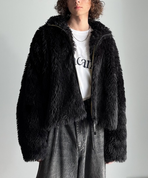 Classical Origin ブルゾン アウター シャギーファーショート裏配色