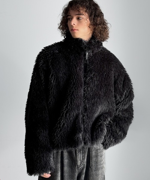 Classical Origin ブルゾン アウター シャギーファーショート裏配色