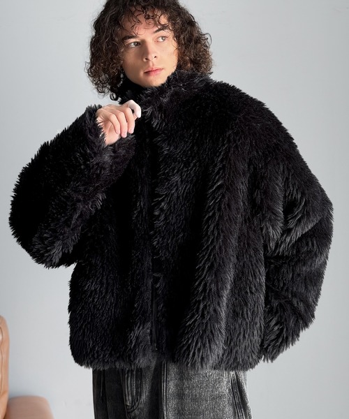 Classical Origin ブルゾン アウター シャギーファーショート裏配色