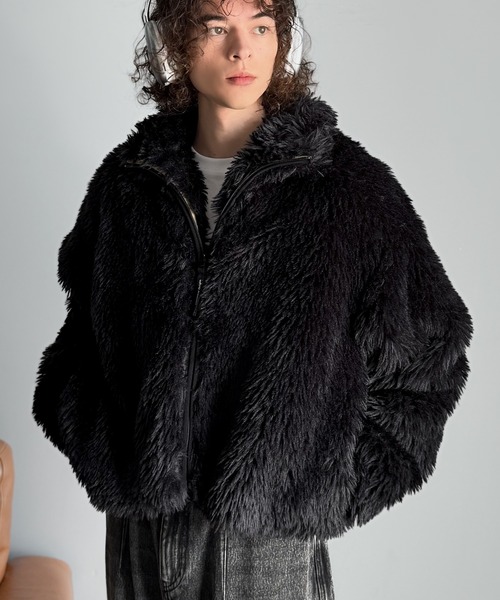 Classical Origin ブルゾン アウター シャギーファーショート裏配色