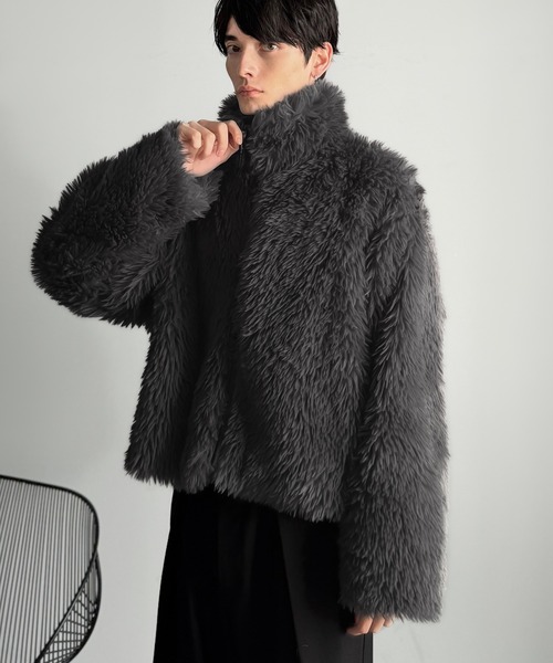 Classical Origin ブルゾン アウター シャギーファーショート裏配色