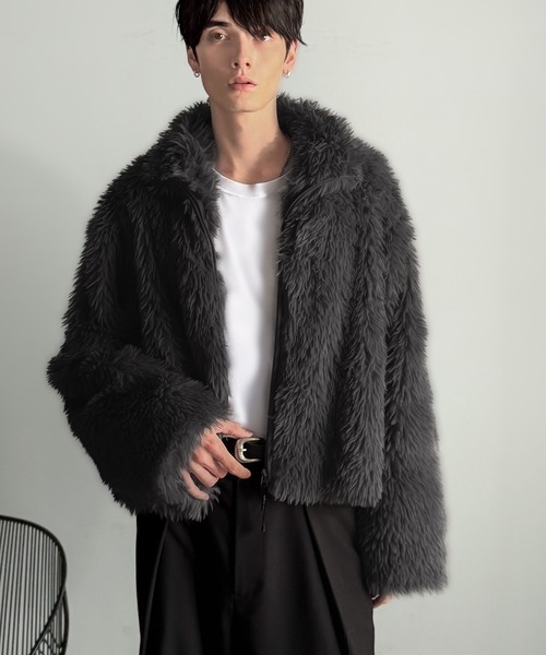 ジャケット・アウター Shaggy Short Jacket SHAGGY SHORT JACKET （BLUE） – UNEVEN HUB STORE｜想像を超える、人