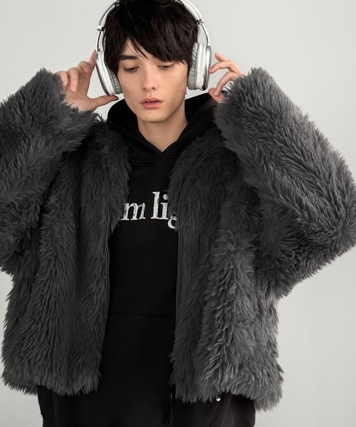 Classical Origin ブルゾン アウター シャギーファーショート裏配色