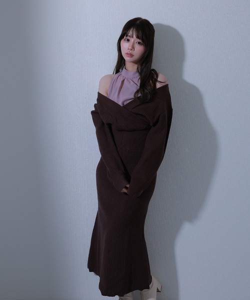 即*♪様 イルグッフォ　ガールズ冬用ワンピース M DOLLY ワンピース knit grazia long dress / ニットグラツィアロング