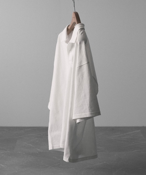 「RUUBON」 半袖ポロシャツ S ホワイト メンズ_画像2