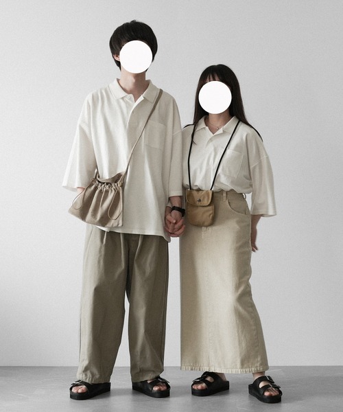 「RUUBON」 半袖ポロシャツ S ホワイト メンズ_画像8