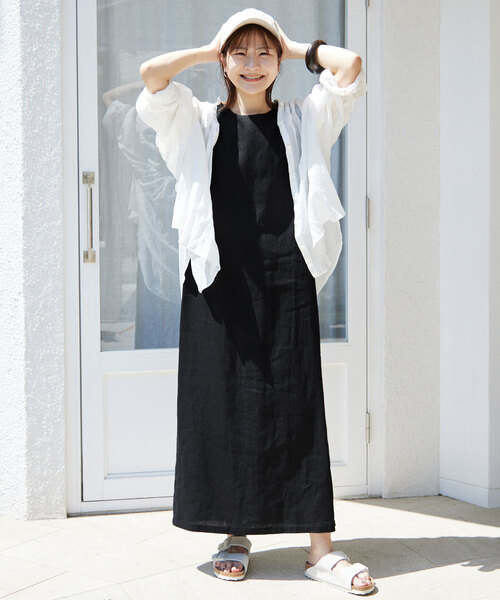 「SLOBE IENA」 ノースリーブワンピース 36 ブラック レディース_画像5