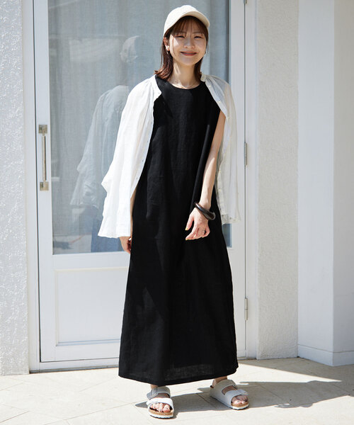 「SLOBE IENA」 ノースリーブワンピース 36 ブラック レディース_画像6