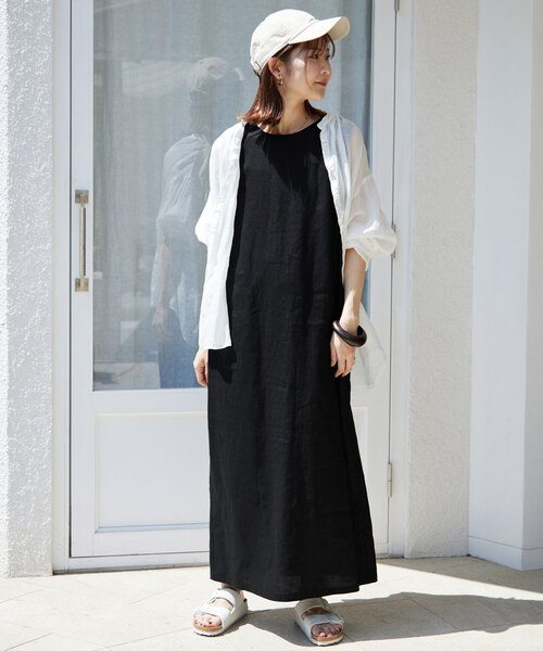 「SLOBE IENA」 ノースリーブワンピース 36 ブラック レディース_画像8