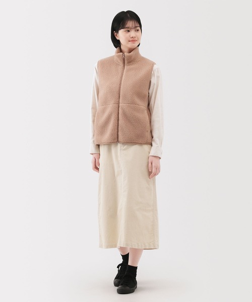 無印良品（MUJI） ベスト ジレ 婦人 ボアフリースベスト レディース