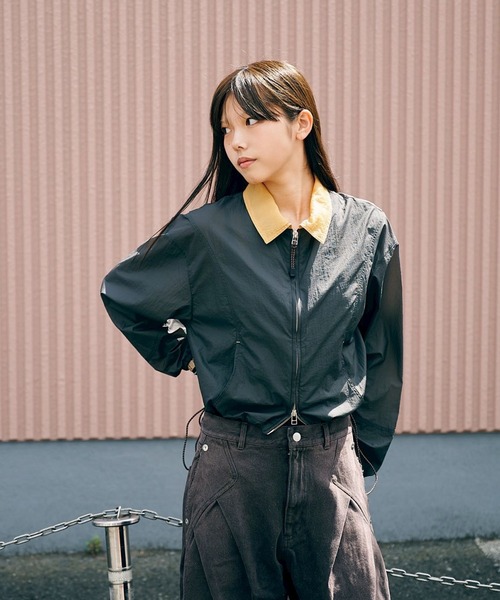 CONZ ブルゾン アウター BI-COLOR NYLON BLOUSON レディース