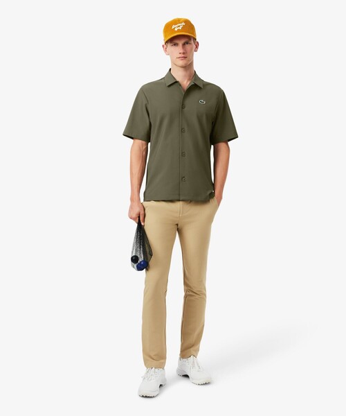 【オリーブ】ラコステゴルフウルトラドライボタンシャツ ラコステ LACOSTE ラコステゴルフウルトラドライボタンシャツ