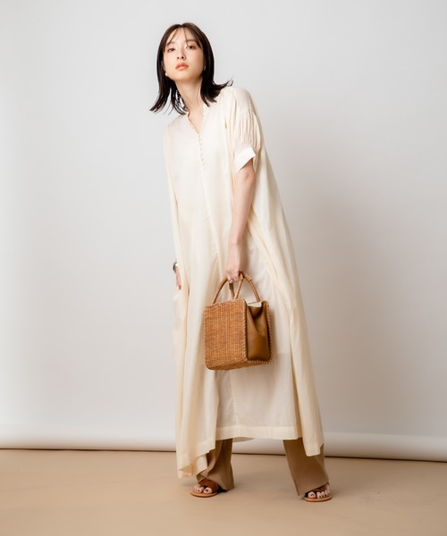 「Audrey and John Wad」 半袖ワンピース FREE ブラック レディース_画像5