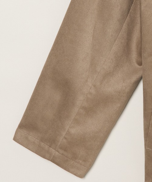 three dots フェイクレザーシャツジャケット three dots dots（スリー jacket suede ルーズ