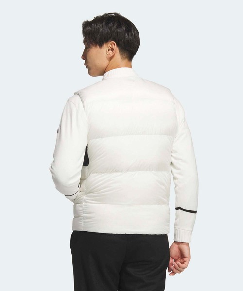adidas ダウンベスト ホワイト/ブラック adidas（アディダス） ダウンベスト ベスト PERTEX QUANTUM フルジップ