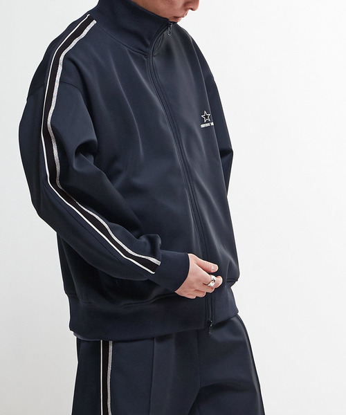 コンバーストウキョウ　トラックジャケット CONVERSE TOKYO ジャージ SIDE LINE LOOSE TRACK JACKET(UNISEX