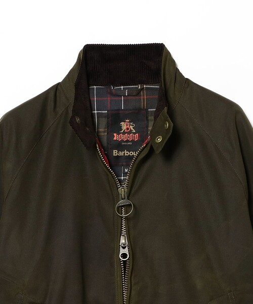 ブルゾン アウター Barbour × BARACUTA / PORTON オイルドコットン ブルゾン メンズの画像