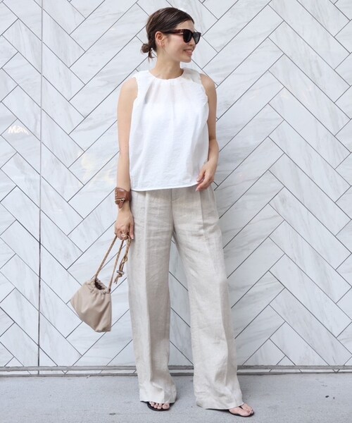 「CELERI」 ノースリーブブラウス FREE ブラック レディース_画像3
