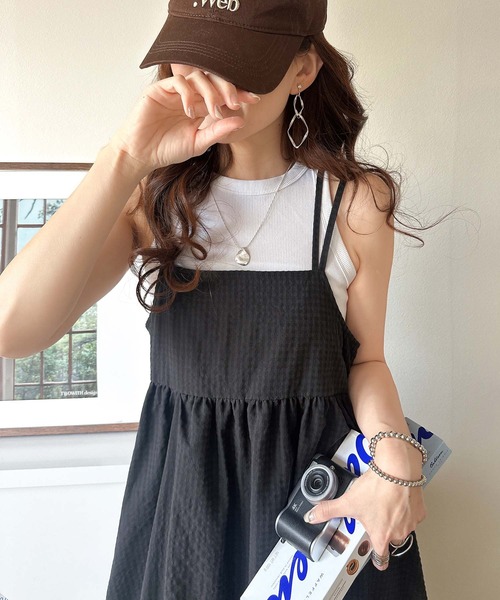 [classicalelf] топ One-piece LARGE угольно-серый × черный женский 