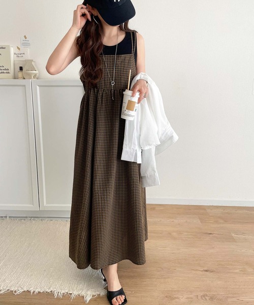 [classicalelf] топ One-piece LARGE угольно-серый × черный женский 