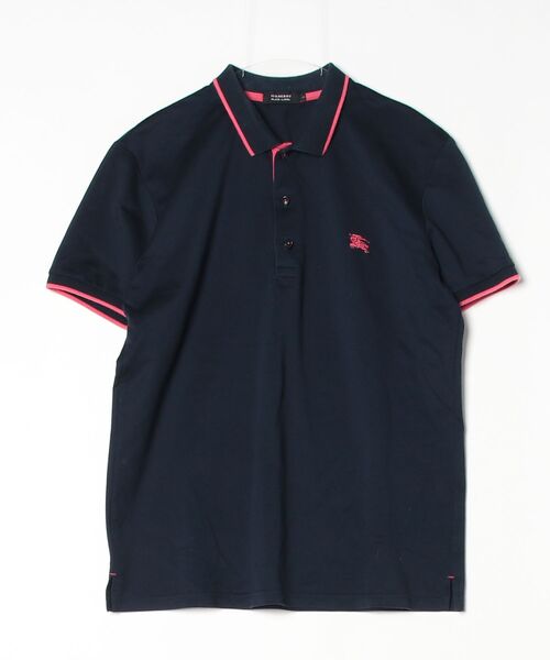 【美品】ブラックレーベル　 ポロシャツ Mサイズ　紺色 BURBERRY BLACK LABEL（バーバリーブラックレーベル） ワンポイント