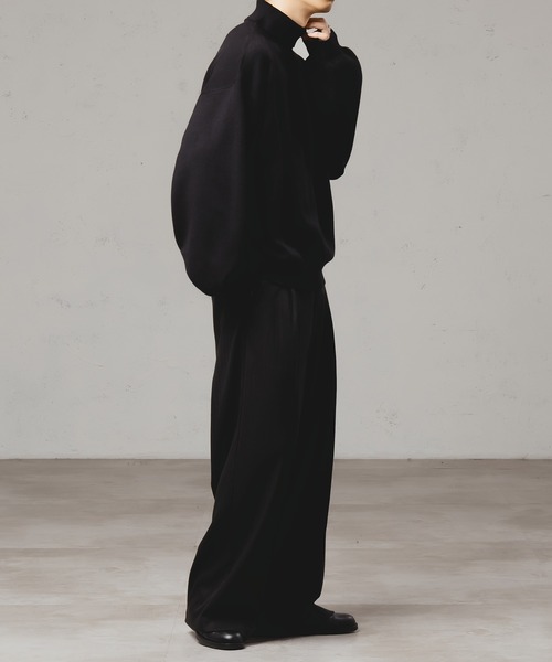 「epnok」 タートルネックニット MEDIUM レッド メンズ_画像9