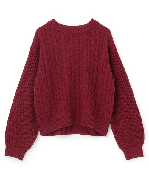 ニット セーター 「GOODPRICE」ケーブルニットプルオーバー キッズ 子供服 女の子 | LOVETOXIC | 12