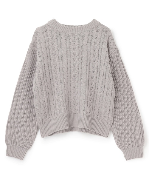 ニット セーター 「GOODPRICE」ケーブルニットプルオーバー キッズ 子供服 女の子 | LOVETOXIC | 13