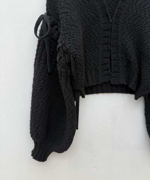 VEILA カーディガン クロップドニットカーディガン レディース