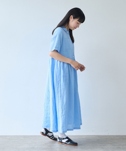 bulle de savon（ビュルデサボン） ワンピース 60sフレンチリネン