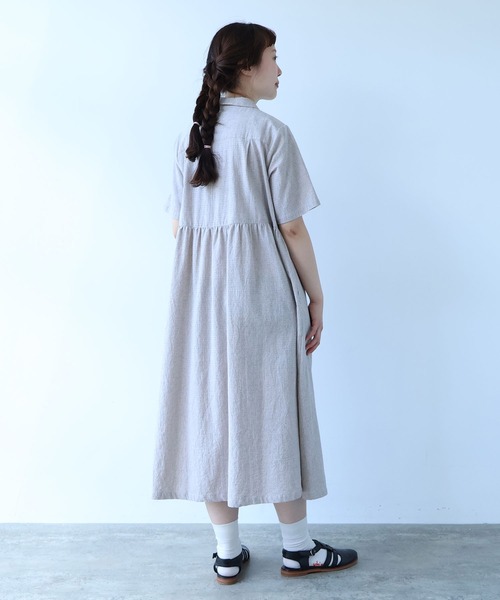 bulle de savon（ビュルデサボン） ワンピース 60sフレンチリネン