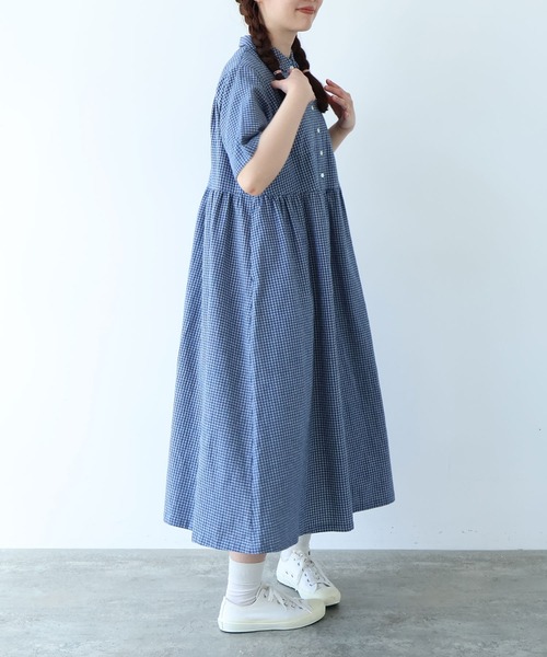 bulle de savon（ビュルデサボン） ワンピース 60sフレンチリネン