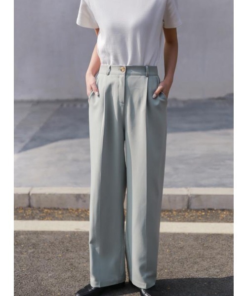 「chuclla」 スラックス L グリーン レディース_画像4