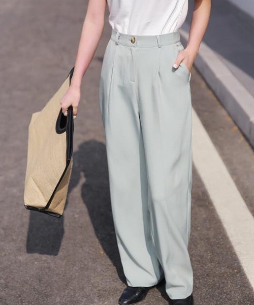 「chuclla」 スラックス L グリーン レディース_画像5