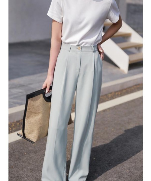 「chuclla」 スラックス L グリーン レディース_画像7