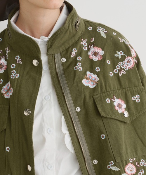 「Libra Cue」 ミリタリージャケット FREE カーキ レディース_画像7