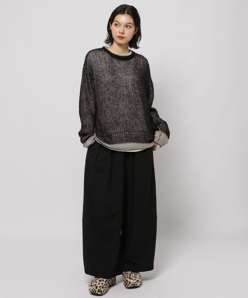 niko and…（ニコアンド） 長袖ニット MEDIUM グレー レディース