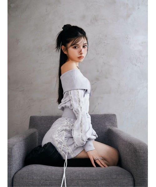 「Darich」 キュロット FREE グレー レディース_画像9