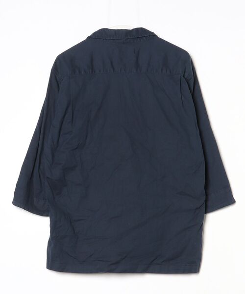 「CavariA」 7分袖シャツ L ネイビー メンズ_画像3