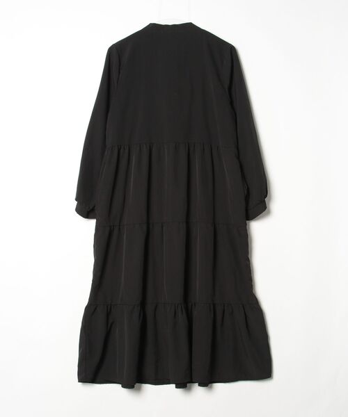 「Dream garden」 長袖ワンピース M ブラック レディース_画像2