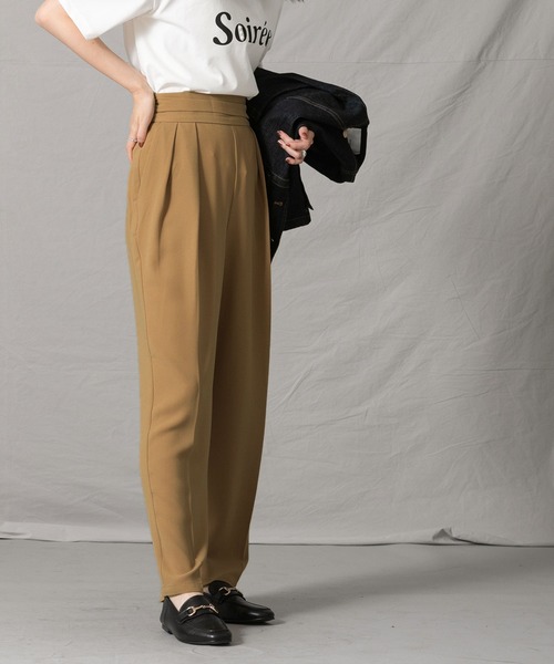 「Gready Brilliant」 「favori」パンツ 38 キャメル レディース_画像2