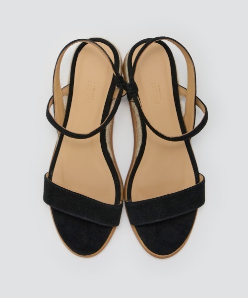 サンダル ACACIA サンダル 3.0cm BLACK レディースの画像