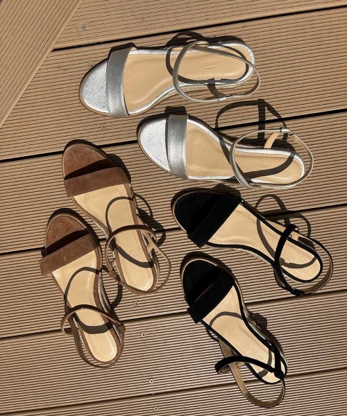 サンダル ACACIA サンダル 3.0cm BLACK レディースの画像