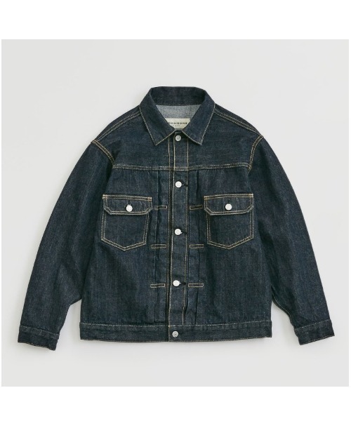 「THE SHINZONE」 デニムジャケット 36 ダークブルー レディース_画像2