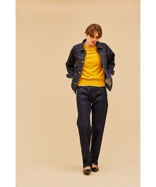 「THE SHINZONE」 デニムジャケット 36 ダークブルー レディース_画像3