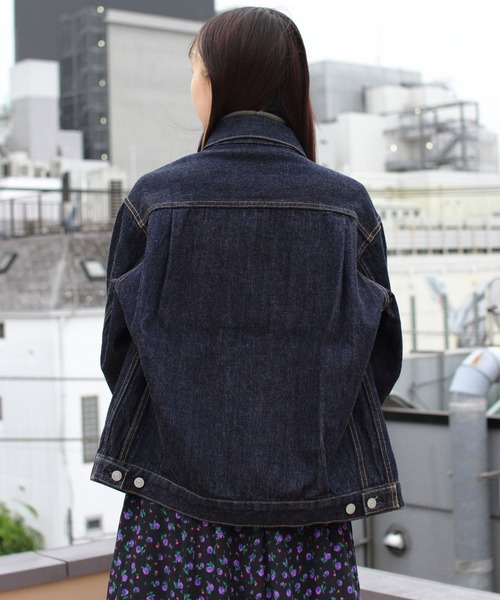 「THE SHINZONE」 デニムジャケット 36 ダークブルー レディース_画像7