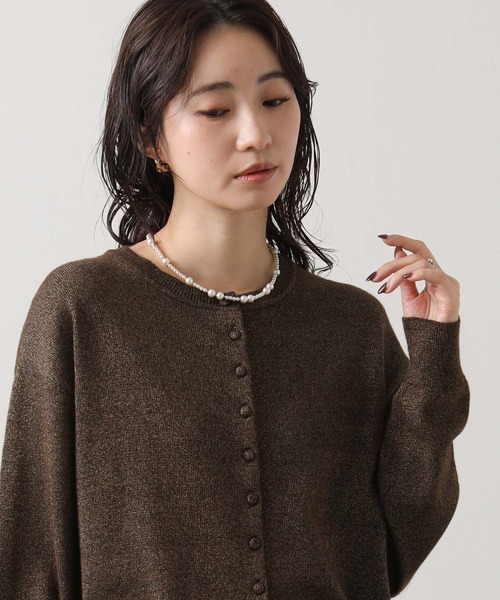 「Gready Brilliant」 ニットカーディガン FREE グレー レディース_画像3