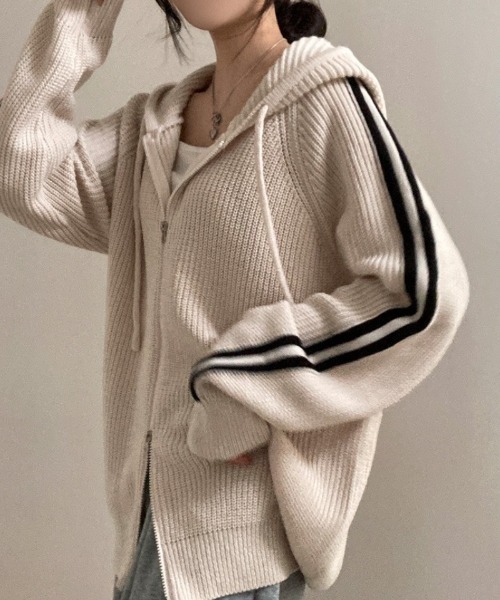 「DIAVEL」 ニットカーディガン M ブラック レディース_画像2