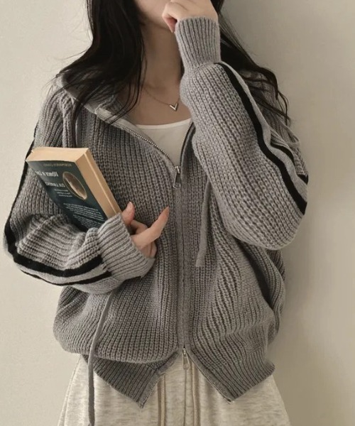 「DIAVEL」 ニットカーディガン M ブラック レディース_画像9